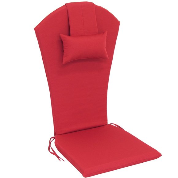 Red Adirondack Chair Cushion - Picture 1 of 6